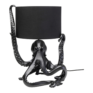Дизайнерская Настольная лампа Черный Осьминог
