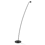 Торшер с изогнутой черной металлической стойкой и цилиндрическим плафоном Davide Groppi варинант исполнения - 1 | Loft Concept в Красноярске