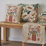 Подушка с цветочным принтом Blooming Elegance Rose варинант исполнения - 7 | Loft Concept в Красноярске