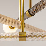 Люстра со стеклянными вставками Helios варинант исполнения - 4 | Loft Concept в Красноярске