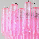 Элитная Люстра Textured Glass Pink Chandelier Ярко Розовое стекло варинант исполнения - 2 | Loft Concept в Красноярске