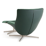 Кресло вращающееся с подставкой для ног зеленое Verdante варинант исполнения - 4 | Loft Concept в Красноярске