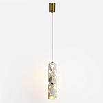 Подвесной светильник с цилиндрическим белым бетонным плафоном Terrazzo Light варинант исполнения - 2 | Loft Concept в Красноярске