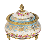 Шкатулка фарфоровая с цветочной росписью Eden Garden варинант исполнения - 1 | Loft Concept в Красноярске