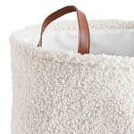 Корзина для белья из ткани букле Boucle Organizers Round варинант исполнения - 2 | Loft Concept в Красноярске