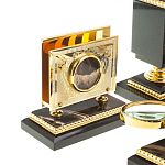 Настольный письменный набор из яшмы и долерита в подарочной упаковке Manager Organizer варинант исполнения - 8 | Loft Concept в Красноярске