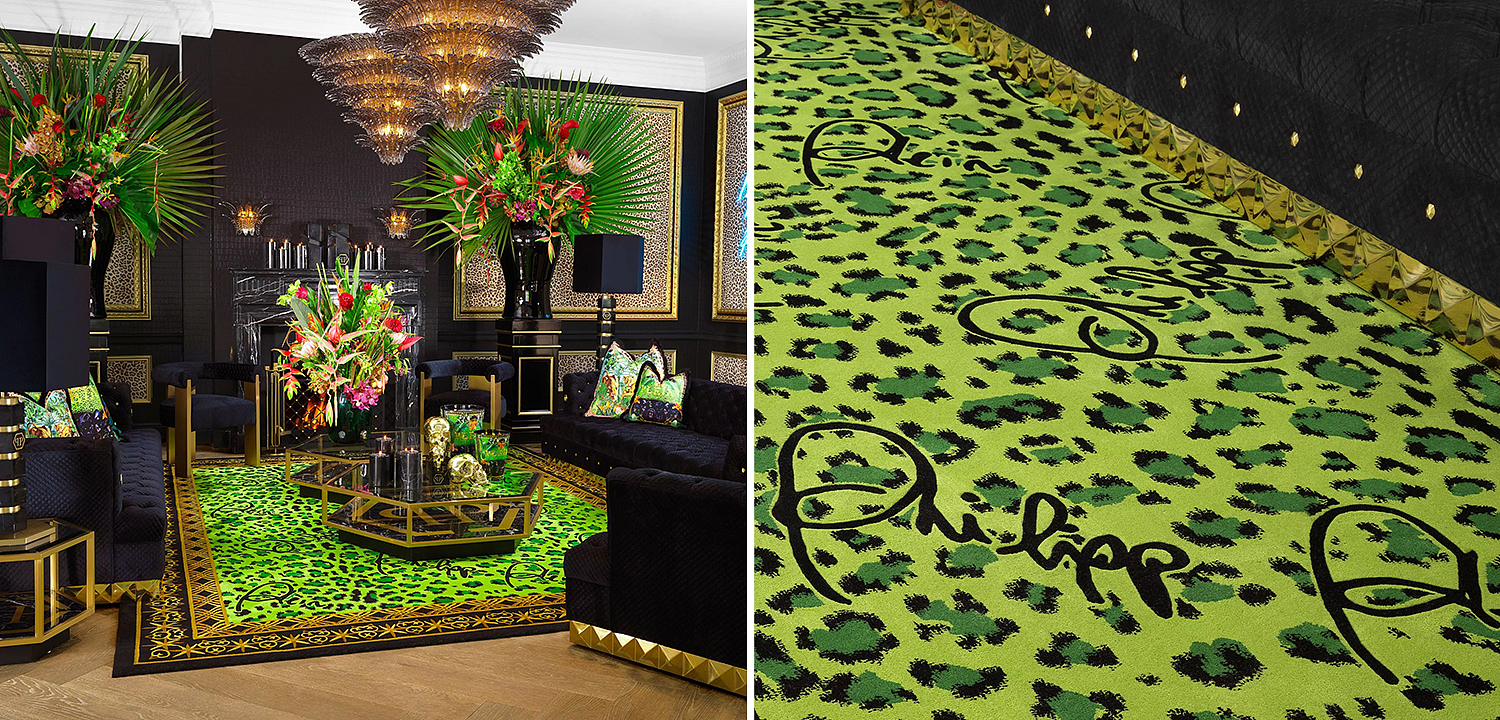 Ковер Philipp Plein Carpet Jungle 300 x 400 cm Зеленый Ковер Philipp Plein Carpet Jungle 300 x 400 cm Зеленый - Loft-Concept в Красноярске
