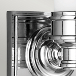 Бра для ванных комнат с матовым цилиндрическим плафоном на квадратном основании цвета хром Feiss варинант исполнения - 4 | Loft Concept в Красноярске