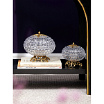 Конфетница из прозрачного рельефного стекла Eden Garden варинант исполнения - 11 | Loft Concept в Красноярске