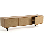 ТВ-тумба с декором из ротанга Pansy Rattan TV Stand варинант исполнения - 8 | Loft Concept в Красноярске