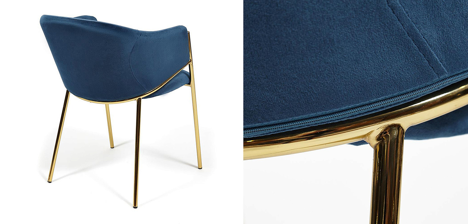 Стул Dolores blue velvet - Loft-Concept в Красноярске