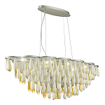 Люстра с подвесками в форме капель на серебристом каркасе Raindrop варинант исполнения - 5 | Loft Concept в Красноярске