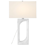 Настольная лампа на прямоугольном корпусе с тканевым абажуром One Piece Support варинант исполнения - 2 | Loft Concept в Красноярске