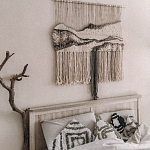 Панно Современный Гобелен ручная работа Туманное Утро варинант исполнения - 3 | Loft Concept в Красноярске