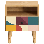Прикроватная тумба с изображением на ящике Elise Nightstand варинант исполнения - 2 | Loft Concept в Красноярске