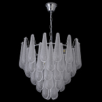 Люстра с подвесками из рифленного стекла в форме капель Textured Glass Chandelier варинант исполнения - 17 | Loft Concept в Красноярске
