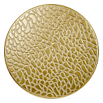 Журнальный столик с конусообразной основой и текстурной поверхностью золотого цвет Ethnic Metal варинант исполнения - 1 | Loft Concept в Красноярске