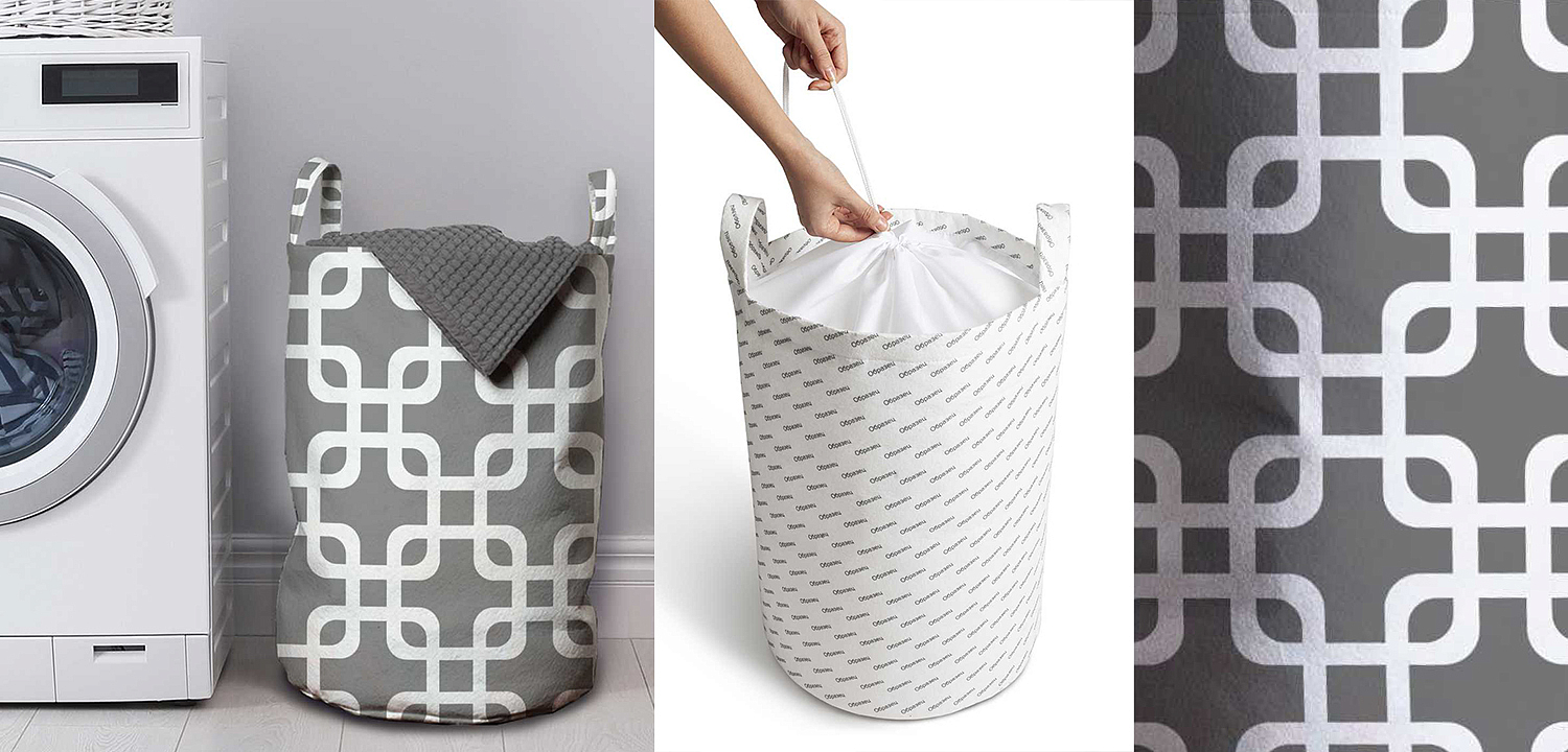 Корзина Squares on Gray Basket Корзина Squares on Gray Basket - Loft-Concept в Красноярске