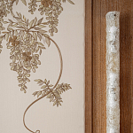 Обои с вышивкой ручной работы Deco Wisteria ﻿Midas colourway on Liso Pearl wool sateen варинант исполнения - 5 | Loft Concept в Красноярске
