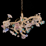 Люстра круглая с цветочным декором Miscellaneous herbs варинант исполнения - 1 | Loft Concept в Красноярске