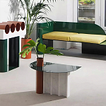 Дизайнерский журнальный стол с рельефным основанием Dutynor варинант исполнения - 4 | Loft Concept в Красноярске
