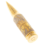 Флеш-карта USB 2.0 на 32 гб в виде пули с гравировкой природы в подарочной коробке Metal Flash Drive варинант исполнения - 1 | Loft Concept в Красноярске