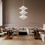 Подвесной вязаный белый светильник «Звезда Востока 03» варинант исполнения - 3 | Loft Concept в Красноярске