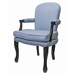 Кресло Aubrey Classical Armchair blue flax варинант исполнения - 3 | Loft Concept в Красноярске