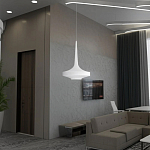 Подвесной вязаный белый светильник «Лампа Марракеша» варинант исполнения - 3 | Loft Concept в Красноярске