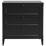 Комод с 3-мя ящиками черный Silva Black Chest of Drawers варинант исполнения - 2 | Loft Concept в Красноярске