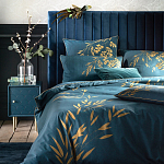 Тумба с одной дверцей Scale Ornament Blue Nightstand варинант исполнения - 4 | Loft Concept в Красноярске