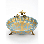 Блюдо фарфоровое Птица на ветке Flora варинант исполнения - 3 | Loft Concept в Красноярске