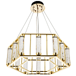 Люстра в форме шестиугольника с хрустальным декором Agace Crystal Chandelier варинант исполнения - 3 | Loft Concept в Красноярске