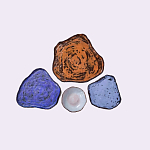 Сет из 4-х тарелок «SAPPHIRE» варинант исполнения - 2 | Loft Concept в Красноярске