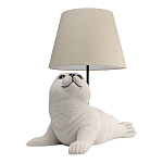 Настольная лампа в детскую Белый морской котик варинант исполнения - 2 | Loft Concept в Красноярске