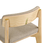 Барный стул из массива ясеня Elegant Ash Shape варинант исполнения - 1 | Loft Concept в Красноярске