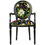 Стул с подлокотниками из натурального бука с изображением птиц и цветов Blooming Birds варинант исполнения - 1 | Loft Concept в Красноярске