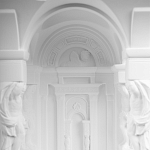 Встраиваемый в стену гипсовый светильник под покраску с колоннами и арками в античном стиле Antiquity Athena варинант исполнения - 10 | Loft Concept в Красноярске