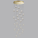 Люстра каскадня с 27-ю прозрачными шарообразными подвесами Bubbles Bocci варинант исполнения - 2 | Loft Concept в Красноярске