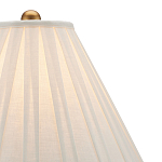 Настольная лампа с фактурным конусовидным абажуром и кожаным каркасом Malifis варинант исполнения - 2 | Loft Concept в Красноярске