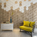 Гипсовая 3D панель с принтографией PM-47 варинант исполнения - 2 | Loft Concept в Красноярске