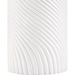 Настольная лампа с белым фактурным корпусом и черным абажуром Twisted варинант исполнения - 1 | Loft Concept в Красноярске