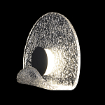 Бра из текстурированного прозрачного стекла с изогнутым краем Textured Glass  варинант исполнения - 1 | Loft Concept в Красноярске