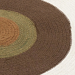 Ковер круглый из хлопка с контрастным узором Bullseye 150 варинант исполнения - 3 | Loft Concept в Красноярске