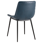 Стул с обивкой из экокожи темно-синего цвета RHOMBUSES UPHOLSTERY варинант исполнения - 4 | Loft Concept в Красноярске