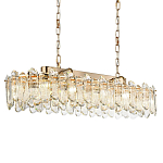 Люстра подвесная овальная с хрустальными овальными подвесками Harmonica варинант исполнения - 1 | Loft Concept в Красноярске