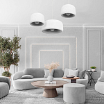 Подвесной светильник с круглым рельефным абажуром Sergey Makhno варинант исполнения - 6 | Loft Concept в Красноярске