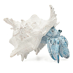 Статуэтка голубой рак с белой раковиной Marine Accessories варинант исполнения - 1 | Loft Concept в Красноярске