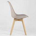 Стул с основой из пластика и мягким сиденьем Arvika Beige варинант исполнения - 2 | Loft Concept в Красноярске