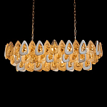 Люстра овальная с многослойными белыми и прозрачными подвесками Character Chandelier варинант исполнения - 2 | Loft Concept в Красноярске